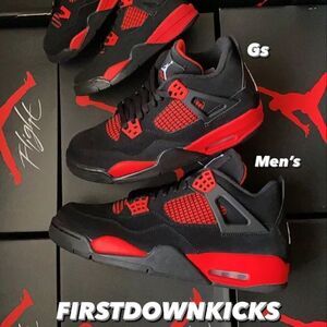 Ships now Air Jordan 4 Red Thunder Black White Red CT8527-016 size 14​